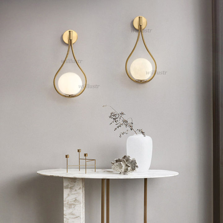 creative-water-drop-wall-lamp-luxury-metal-sconce-lounge-foyer-aisle-stair-ho-bar-cafe-bedside-milk-white-globe-glass-light