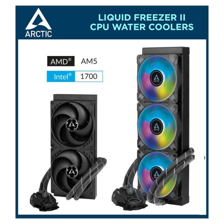Arctic Liquid Freezer II. CPU Water Coolers with ARGB. 240mm 280mm
