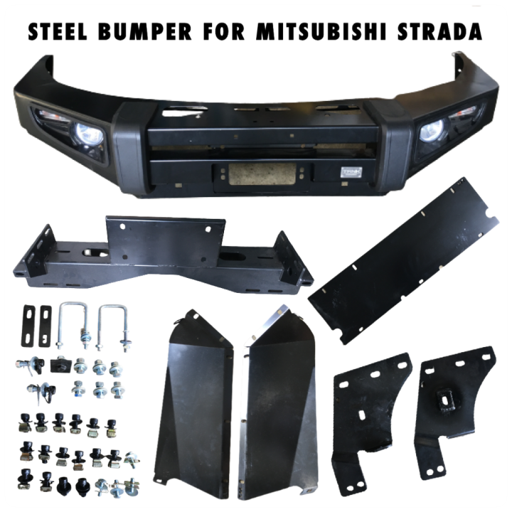 CPO MITSUBISHI STRADA FRONT STEEL BUMPER NUDGE BAR PROTECTOR HEAVY DUTY
