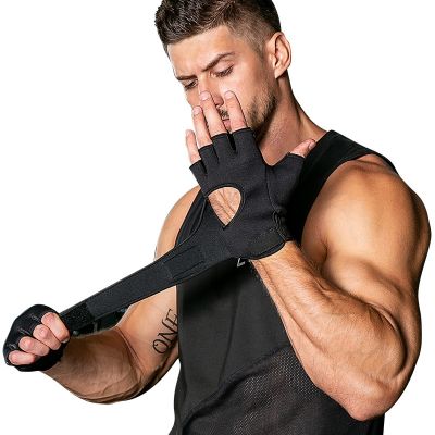 [COD] Half-finger fitness equipment for men and women sports sweat-absorbing non-slip mens protective gear training dumbbell barbell spinning bike