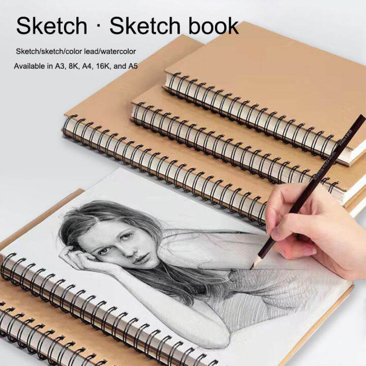 Nodetud A4/A5 Sketchbook Professional Sketchbook Thick Paper Spiral