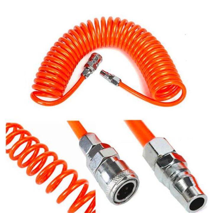PU Spring Coil Air Compressor Hose Tube with Connector for Compressor