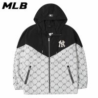 เสื้อแจ็กเก็ต ปักลายโลโก้ MLB NY 100% สําหรับผู้ชาย และผู้หญิง