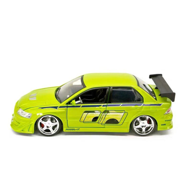 1-24-mitsubishi-lancer-evolution-evo-ของเล่นรถโลหะผสม-diecasts-amp-ของเล่นรถรุ่น-miniature-scale-รุ่นรถของเล่นสำหรับเด็ก