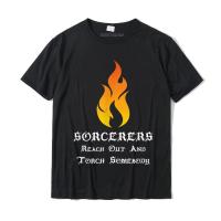 RPG เสื้อยืด Sorcerer D20 Gamer ตลกสวมบทบาทของขวัญยอดนิยมเสื้อยืดคูปองที่กำหนดเองผ้าฝ้ายบุรุษท็อปส์เสื้อกลุ่มที่มีคุณภาพสูงเสื้อยืด