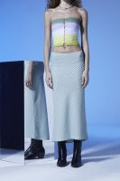 lick and promise - MAXI SKIRT กระโปรงยาว เอวยางยืด ผ้า textured