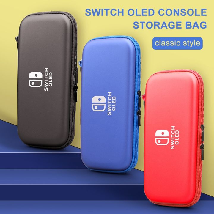 ns-oled-console-hard-shell-pu-protection-carry-bag-accessories-storage-pouch-case-with-hand-strap-for-nintendo-switch-oled-cover-tapestries-hangings