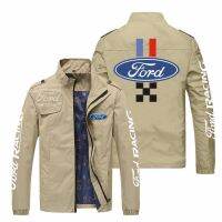 FORD LOGO Jacket Car Shop Workwear European American Casual F-150 Fiesta FOCUS ESCAPE EDGE EXPLORER Expedition mendeo Plus Size Loose Thin Stand-Up Collar