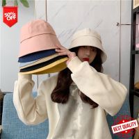 Dlz หมวกบักเก็ต Bucket Hat เกาหลี สไตล์มินิมอล H008 หมวกแฟชั่นผูหญิง หมวกน่ารักๆ หมวกสวยๆ