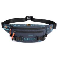 Waterproof Unisex Waist Bag Outdoor Fanny Pack Crossbody Bags for Man Chest Belt Bag Travel Mobile Phone Bag Nylon Chest Pack Running Belt