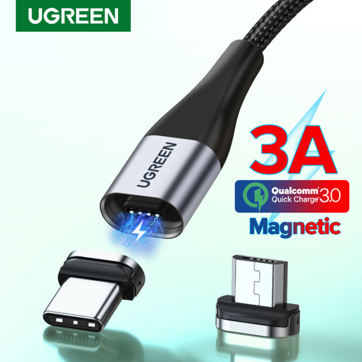 ugreen-สายชาร์จแม่เหล็ก-usb-type-c-micro-usb-phone-cable-magnet-charger-micro-usb-for-xiaomi-3a-mobile-phone-wire-cord-ganekd