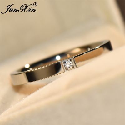 【CC】 Female Thin Gold Color Engagement Rings