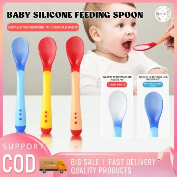 1pc Infant Rice Paste Spoon Baby Bottle-shaped Squeeze Spoon Children's Feeding  Food Bottle Silicone Feeders Soft Spoons For Babies