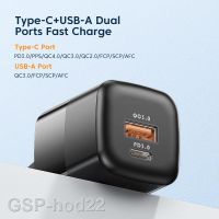 2023☌Cepat USB C 33W อะแดปเตอร์ Gan QC Tipe สำหรับ iPhone 13 11 XR 2พอร์ต