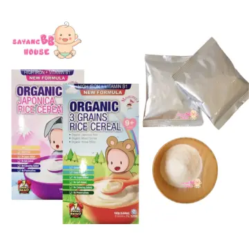 Organic white sale rice baby cereal