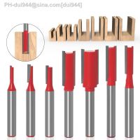 【hot】❖❄  1/4  6mm Shank Straight Bit Tungsten Carbide Flute Router Wood Milling Cutter Drilling Woodworking Tools