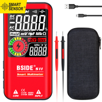 Smart Sensor BSIDE S11อัจฉริยะ9999มัลติมิเตอร์สำหรับนับดิจิตอลจอแสดงผล LCD ชาร์จ Universal AC/DC โวลต์มิเตอร์ Ohmmeter Test ความต้านทานความจุความถี่ Diode Continuity NCV Live Line พร้อม Flash Light ที่ทดสอบไฮโกรมิเตอร์