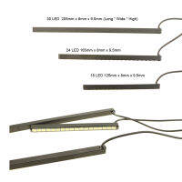 2PCS ไฟวิ่งกลางวันไฟตัดหมอกรถ DRL182430LED Daylight Led Strip Day Light อลูมิเนียมที่อยู่อาศัยรถจัดแต่งทรงผมไฟหน้าอัตโนมัติ