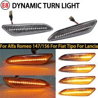 2Pc For Alfa Romeo Mito 147 156 Fiat Egea Tipo 356 Lancia Dynamic LED Side Marker Light Arrow Turn Signal Blinker Indicator Lamp