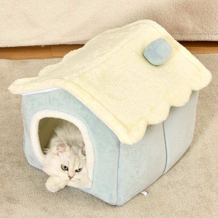 pets-baby-เบาะรองนั่งแมวนุ่มระบายอากาศได้ดีตุ๊กตาสัตว์เลี้ยงเตียงบ้านซักได้เตียงแมวขนาดเล็กแอมป์เสื่อ-aliexpress
