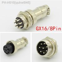 1set GX16 8 Pin Male Female Diameter 16mm Wire Panel Connector L76 GX16 Circular Connector Aviation Socket Plug