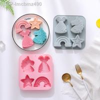 เบเกอรี่ Diy Desenhos Animados Porosos Unicórnio ซิลิโคนโมลเดอช็อคโกแลต Sereia Doces Bolo Cozimento DIY Estrela Arco-Íris São Vela Fazendo Presentes