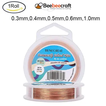 BENECREAT 28 Gauge 109 yard Craft Wire Jewelry Wire Copper Beading Wire for Jewelry  Making Supplies and Crafting, Black 