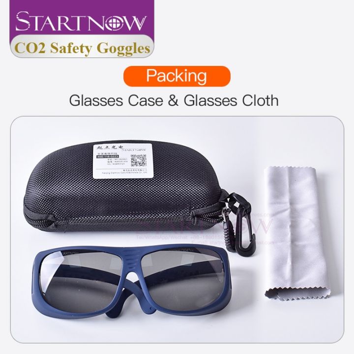 startnow-laser-protection-goggles-od4-10-6um-co2-cutting-marking-machine-parts-protective-eyewear-shield-safety-glasses