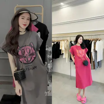 Váy Chữ A nữ Váy Dáng Dài Tay Phồng  FM Style
