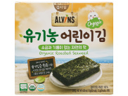 Rong biển hữu cơ cho bé Alvins Organic Roasted Seaweed