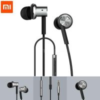 หูฟัง Mi Xiaomi หูฟังอินเอียร์ขนาด3.5มม. ของแท้หูฟังตัดสายได้เสียงคุณภาพสูงหูฟังแบบมีสายตัดเสียงรบกวนสีดำอเนกประสงค์