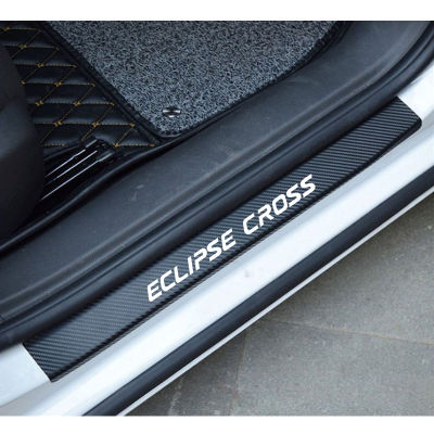 Car Stickers Tuning Styling Decal For Mitsubishi Eclipse Cross Auto Door Sill Scuff Plate Protector Car Accessories 4Pcs