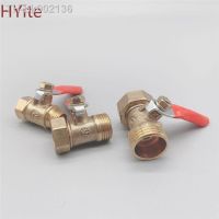 ㍿❀ Brass small ball valve 1/8 1/4 3/8 1/2 Female/Male Thread Brass Valve Connector Joint Copper Pipe Fitting Coupler Adapter