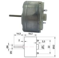 Motor Listrik แรงบิดสูง2ชิ้น Dc 3-12โวลต์10000รอบต่อนาทีความเร็วเอาต์พุตสูงสำหรับเครื่องทำน้ำอุ่นพลังงานแสงอาทิตย์500