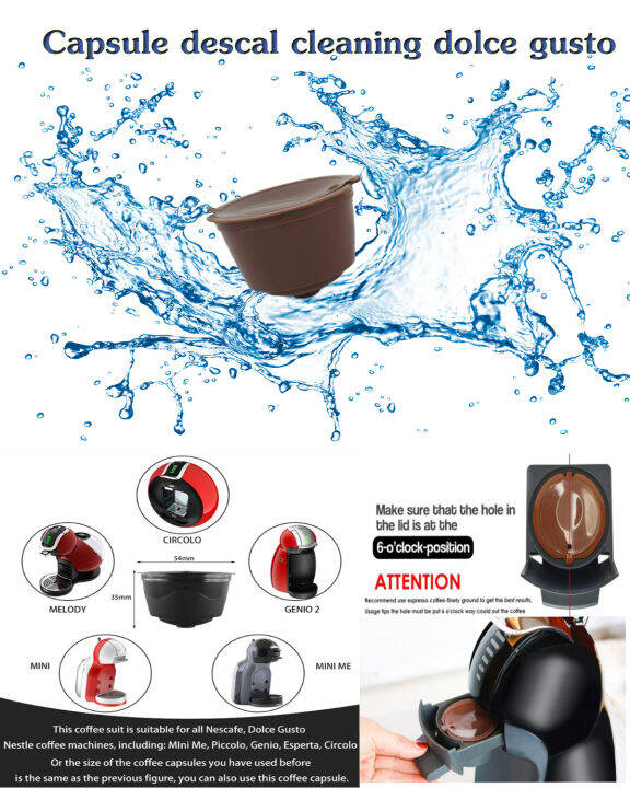 CLEAN DUO DOLCE GUSTO DESCALING COFFEE MACHINE CLEANING KIT Pack