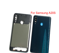 สำหรับ Samsung Galaxy A20S ฝาหลังดั้งเดิมซองเก็บแบตเตอรีกรอบสำรองกลาง