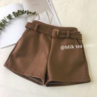 COD DSGERTRYTYIIO Tweed Shorts Slim Pants Wide Leg Pants Casual Shorts The New Large Size Thicken Straight Loose Fat Mm Womens