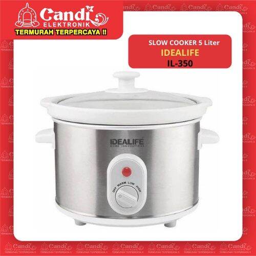 IDEALIFE IL350 SLOW COOKER COOK IL350 ALAT MASAK SUP KUAH 5 LITER