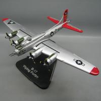 B17หล่อขนาด1/144 B-17ทหารโลหะทิ้งระเบิดหนักของกองทัพสหรัฐอเมริกาเครื่องบินจำลองคอลเลกชันการแสดง