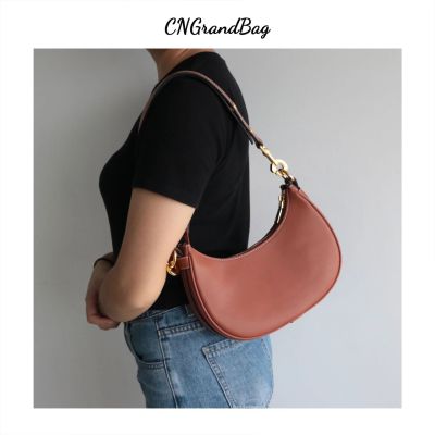 Fashion Leather Women Luxury Shoulder Handbag Leather Simple Underarm Bag Female Daily Design Baguette Purse Tote