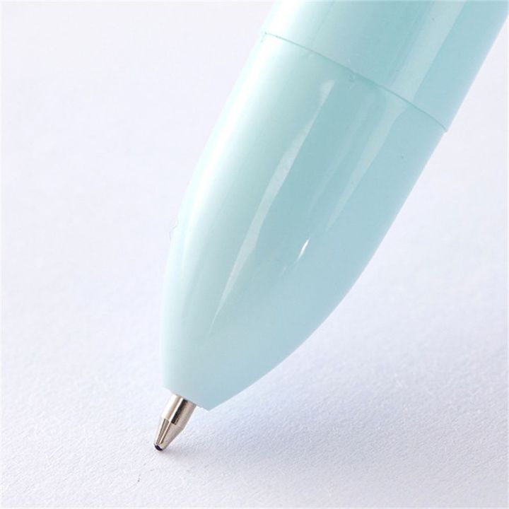 ปากกางานเขียนในออฟฟิศ6สี-gj56สำหรับนักเรียนปากกาเด็ก6สีปากกาลูกลื่นปากกาหลายสีปากกามาการอง