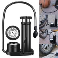 Portable Foot Pedal Bicycle Tire Pump Air Inflator with 160PSI Pressure Gauge