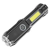 Outdoor Strong Light Dual Light Source Flashlight Strong Light Flashlight USB Direct Charge