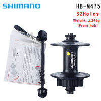 SHIMANO Original HB FH M475 Six Screw Brake Card Type Front 32Holes 100mm Rear 36Holes 135mm 8910Speed Bicycle Freehub Parts