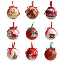 Christmas Ball Pendant 8cm Holiday Dangling Ornaments with Rope Colorful Wall Decorations for Party Favors Festival Pendant for Photography Prop thrifty