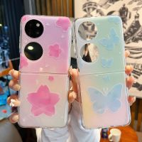 เคสโทรศัพท์หน้าจอพับได้ P50pocket Huawei P50pocket กันล้มรูปดาวผีเสื้อแบบหวานๆ