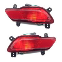 1Pair Car Rear Bumper Fog Light Parking Warning Reflector Taillights for Changan CS35 2017