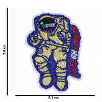 JPatch - นักบินอวกาศ มนุษย์อวกาศ องค์การนาซ่า (NASA) สำรวจโลก จักรวาล ดวงดาว กาแล็กซี่ ตัวรีดติดเสื้อ อาร์มรีด อาร์มปัก มีกาวในตัว การ์ตูนสุดน่ารัก งาน DIY Embroidered Iron/Sew on Patches