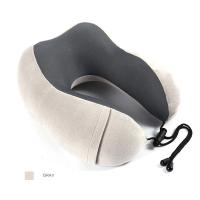 Memory Foam Neck Pillow Travel Neck Pillow U-shaped Soft Flying Office Rest Airplane Car Black Gray Blue Practical Comfortable