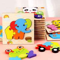 Baby Toys Wooden 3d Puzzle Tangram Shapes Learning Cartoon Animal Inligence Jigsaw Puzzle Toys For Children Educational